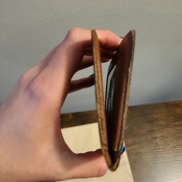 Louis Vuitton Vintage Dark Brown Monogram Card Holder Bifold - Picture 3 of 9